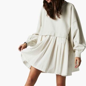 Free People Eleanor Layered Sweatshirt Minidress